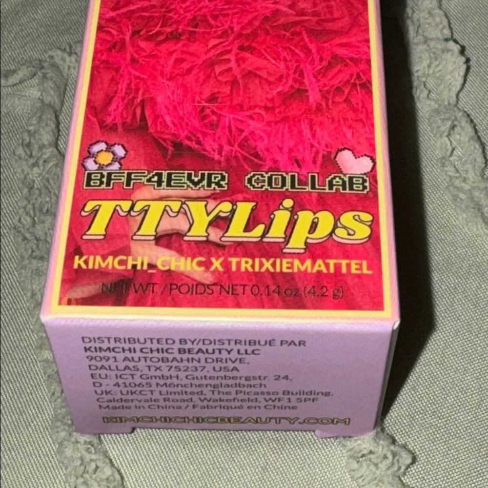 NIB KimChi Chic Trixie Mattel BFF4EVR COLLAB Hello Hello TTYL02 Liquid Lipstick